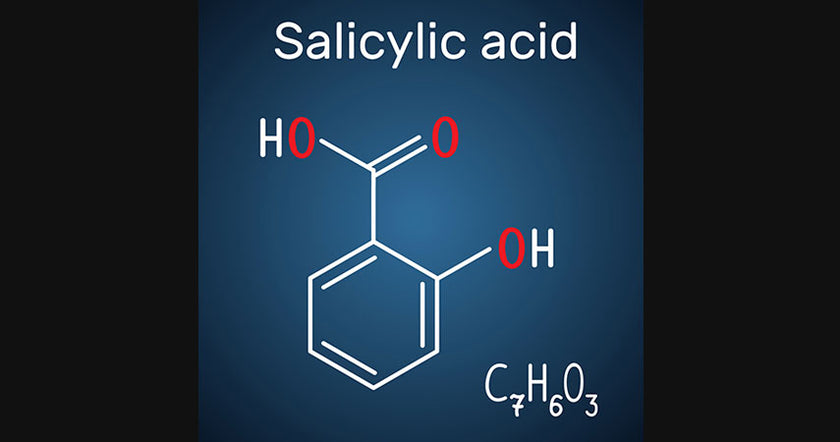 salicylic acid molecule salicylic acid molecule